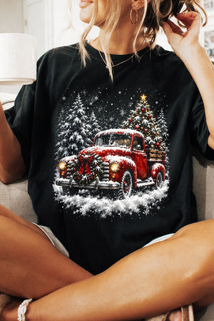 Evergreen Christmas Drive Comfort Colors Adult Ring-Spun Cotton Tee - Wholesale Accessory Market