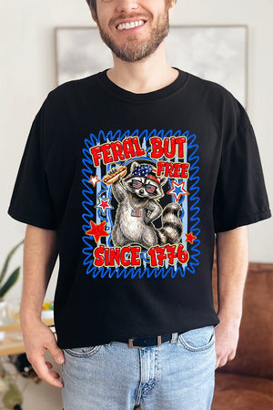 Feral But Free Since 1776 Comfort Colors Adult Ring-Spun Cotton Tee - Wholesale Accessory Market