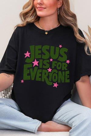 Jesus Is For Everyone Comfort Colors Adult Ring - Spun Cotton Tee - Wholesale Accessory Market