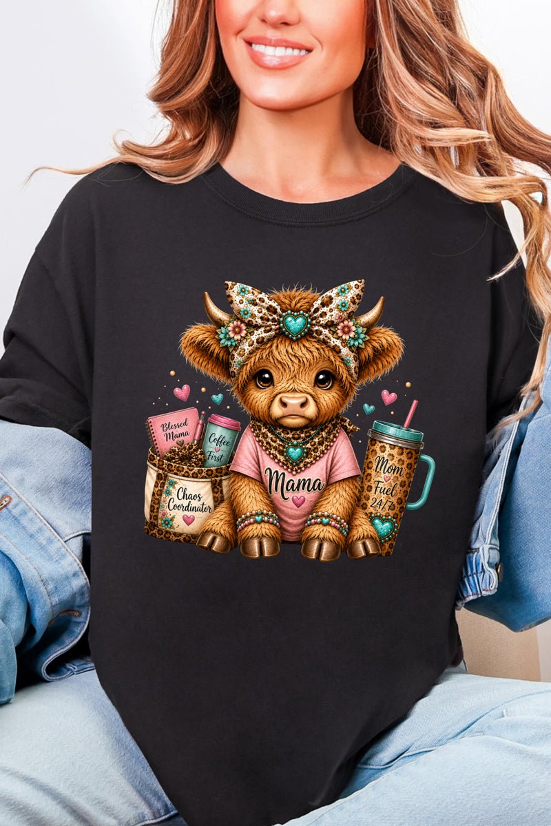 Mama Raising The Herd Comfort Colors Adult Ring-Spun Cotton Tee - Wholesale Accessory Market