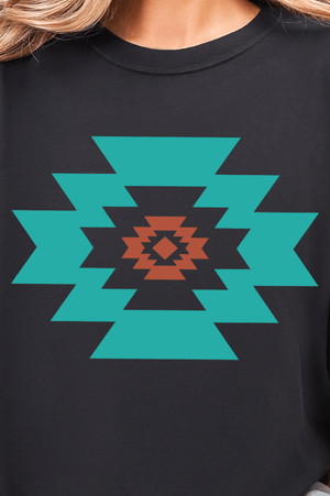 Punchy Aztec Comfort Colors Adult Ring - Spun Cotton Tee - Wholesale Accessory Market