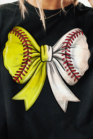 Softball & Baseball Stitches Coquette Comfort Colors Adult Ring - Spun Cotton Tee - Wholesale Accessory Market