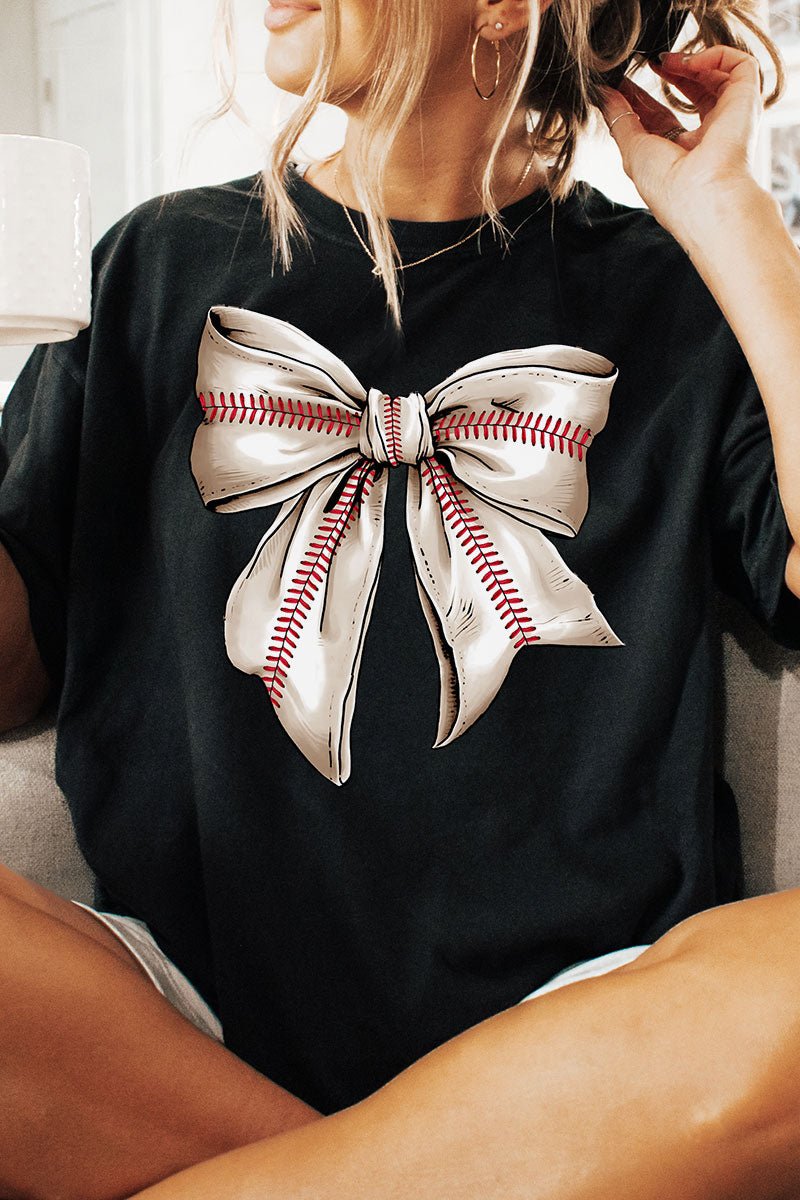 Stitches Baseball Coquette Comfort Colors Adult Ring - Spun Cotton Tee - Wholesale Accessory Market