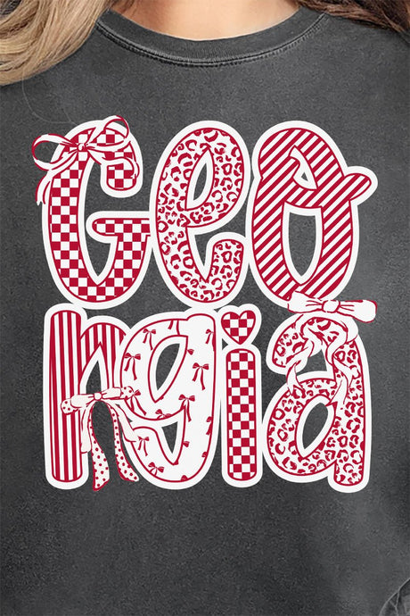 Tied In Georgia Comfort Colors Adult Ring - Spun Cotton Tee - Wholesale Accessory Market