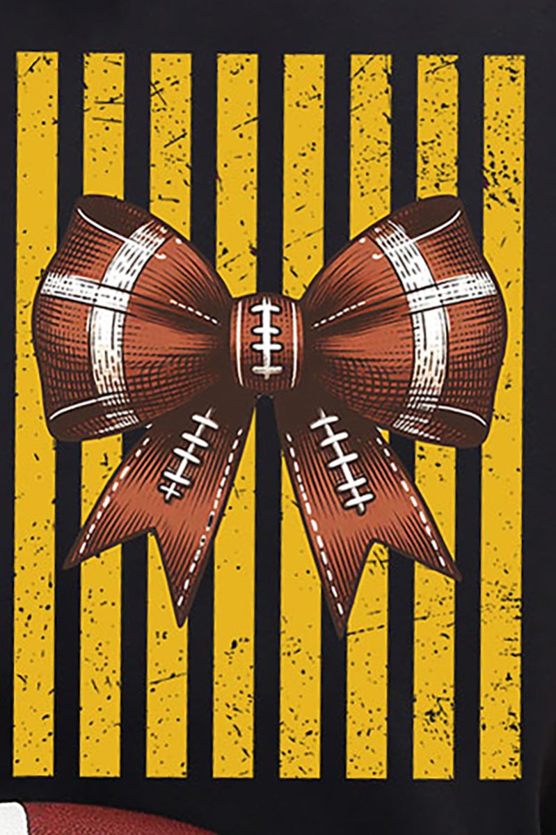 Yellow Gold Varsity Bow Comfort Colors Adult Ring-Spun Cotton Tee - Wholesale Accessory Market