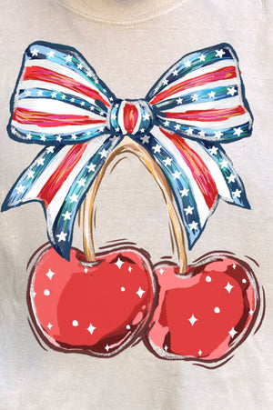 America Cherries Comfort Colors Adult Ring - Spun Cotton Tee - Wholesale Accessory Market