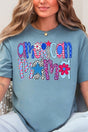 American Mama Funky Letters Comfort Colors Adult Ring - Spun Cotton Tee - Wholesale Accessory Market