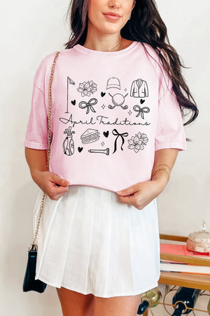 April Traditions Comfort Colors Adult Ring - Spun Cotton Tee - Wholesale Accessory Market
