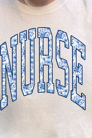 Arched Chinoiserie Nurse Comfort Colors Adult Ring - Spun Cotton Tee - Wholesale Accessory Market