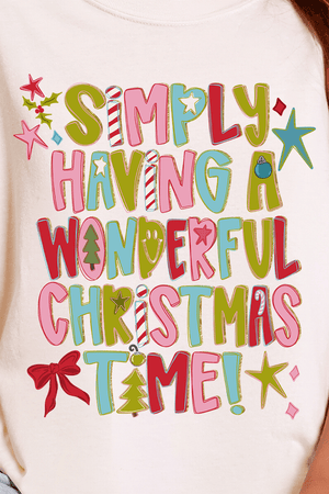 A Wonderful Christmas Time Comfort Colors Adult Ring - Spun Cotton Tee - Wholesale Accessory Market