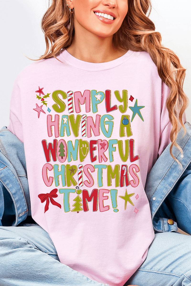 A Wonderful Christmas Time Comfort Colors Adult Ring - Spun Cotton Tee - Wholesale Accessory Market