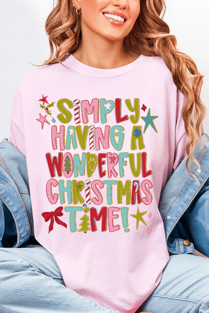 A Wonderful Christmas Time Comfort Colors Adult Ring - Spun Cotton Tee - Wholesale Accessory Market