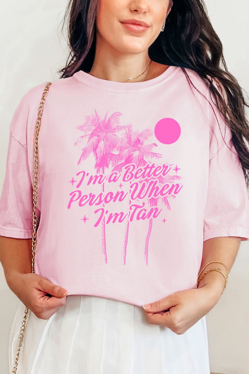 Better Person When I'm Tan Comfort Colors Adult Ring - Spun Cotton Tee - Wholesale Accessory Market