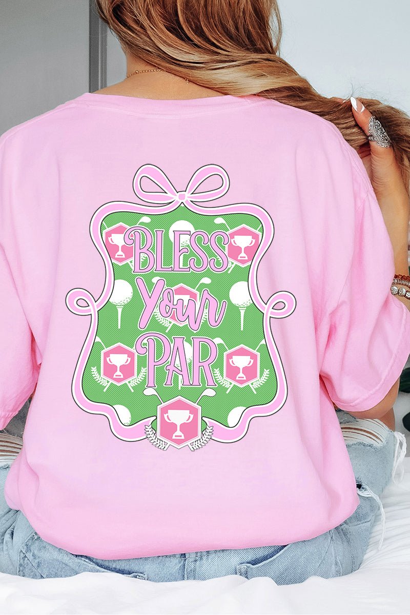 Bless Your Par Front & Back Comfort Colors Adult Ring - Spun Cotton Tee - Wholesale Accessory Market