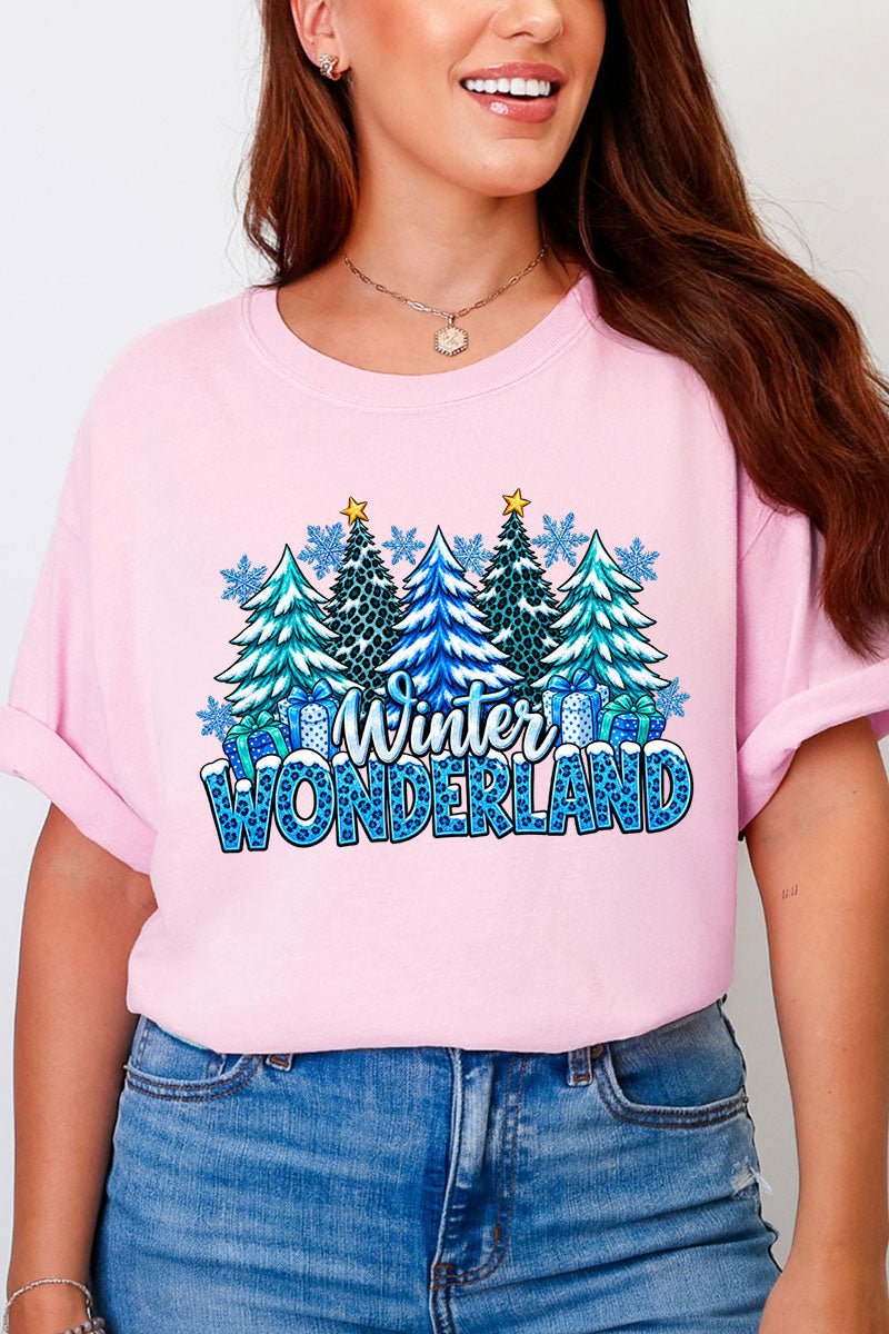 Blue Winter Wonderland Comfort Colors Adult Ring-Spun Cotton Tee - Wholesale Accessory Market