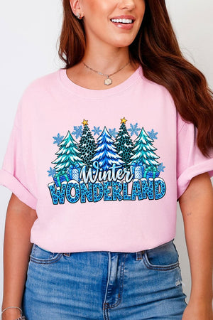 Blue Winter Wonderland Comfort Colors Adult Ring-Spun Cotton Tee - Wholesale Accessory Market