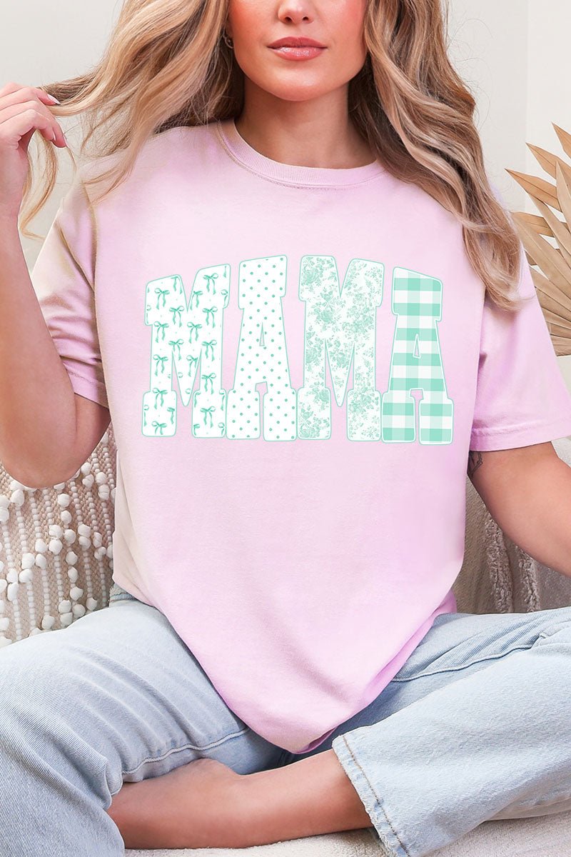 Bow And Green Mama Comfort Colors Adult Ring - Spun Cotton Tee - Wholesale Accessory Market