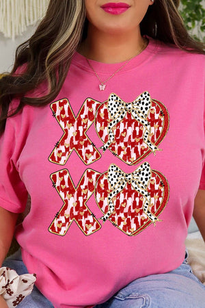 Brushed XOXO Love Comfort Colors Adult Ring - Spun Cotton Tee - Wholesale Accessory Market