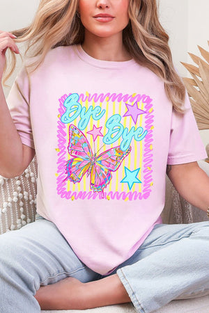 Bye Bye Butterfly Comfort Colors Adult Ring - Spun Cotton Tee - Wholesale Accessory Market