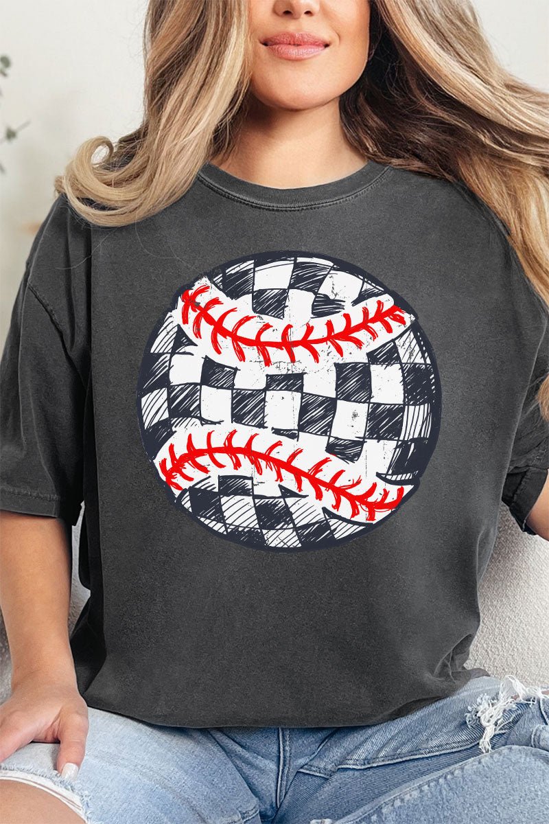 Checkerboard Pitch Comfort Colors Adult Ring - Spun Cotton Tee - Wholesale Accessory Market