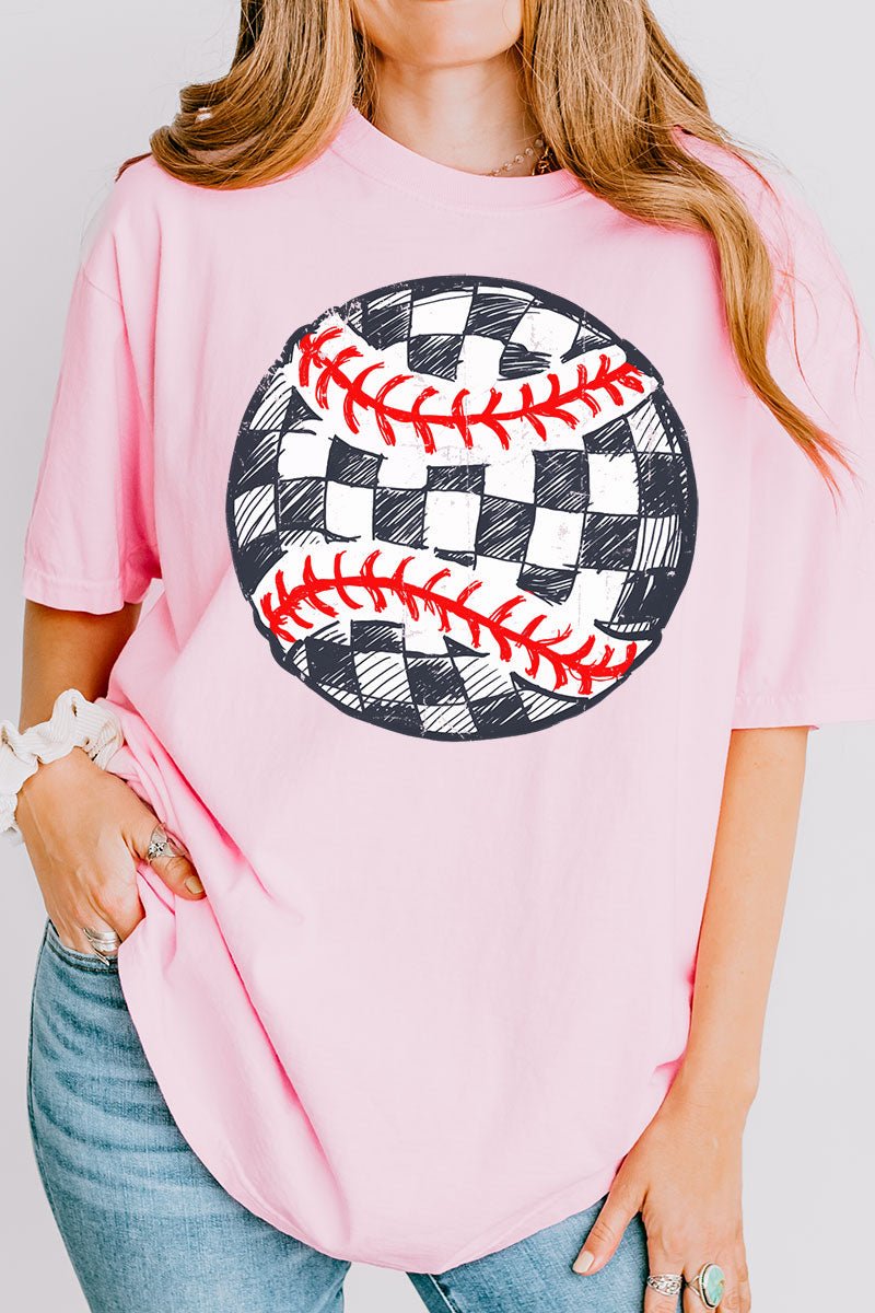 Checkerboard Pitch Comfort Colors Adult Ring - Spun Cotton Tee - Wholesale Accessory Market