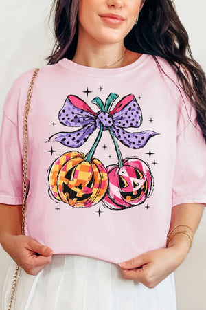 Cherry Pumpkin Pop Comfort Colors Adult Ring - Spun Cotton Tee - Wholesale Accessory Market