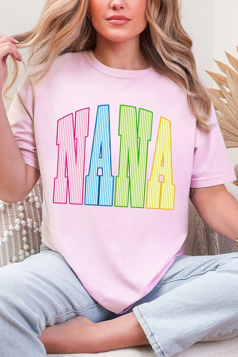 Color Me Loved Nana Comfort Colors Adult Ring-Spun Cotton Tee - Wholesale Accessory Market