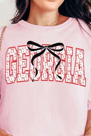 Coquette Varsity Georgia Comfort Colors Adult Ring - Spun Cotton Tee - Wholesale Accessory Market