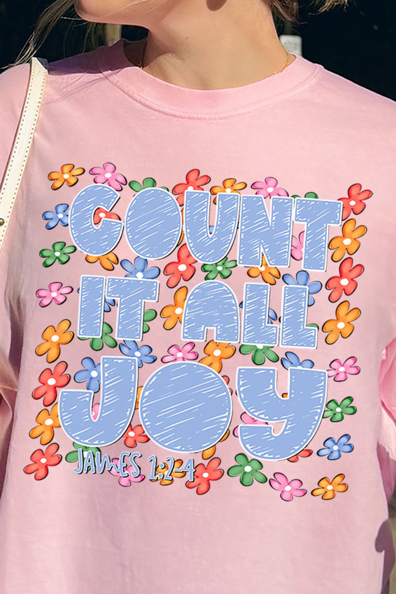 Count It All Joy Comfort Colors Adult Ring - Spun Cotton Tee - Wholesale Accessory Market