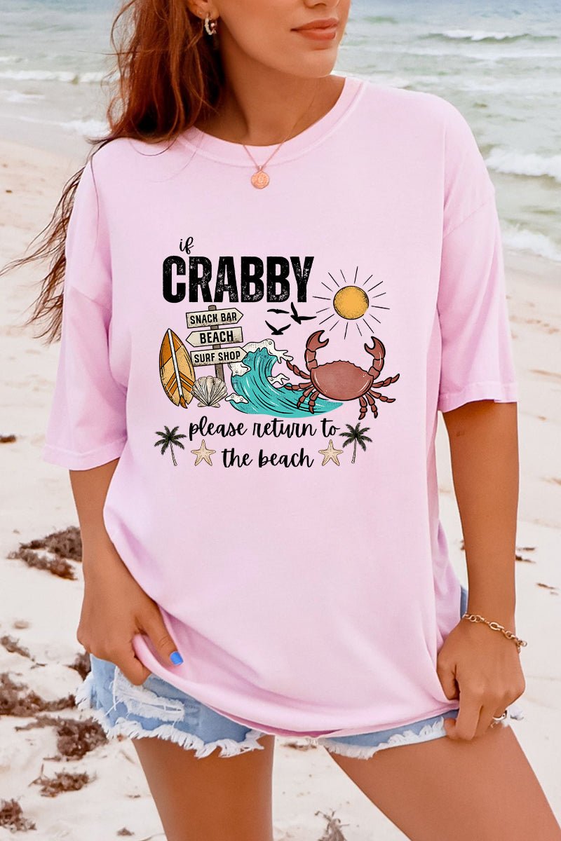 Crabby Beach Comfort Colors Adult Ring-Spun Cotton Tee - Wholesale Accessory Market