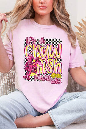 Crawfish Kinda Day Comfort Colors Adult Ring - Spun Cotton Tee - Wholesale Accessory Market