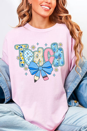 Daisy Days Teach Comfort Colors Adult Ring - Spun Cotton Tee - Wholesale Accessory Market