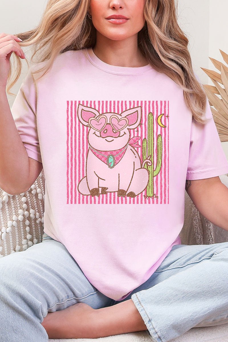 Desert Diva Piggy Comfort Colors Adult Ring - Spun Cotton Tee - Wholesale Accessory Market