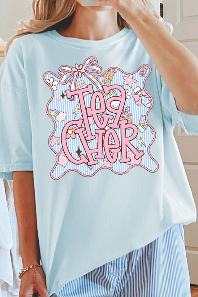 Doodle Frame Teacher Comfort Colors Adult Ring - Spun Cotton Tee - Wholesale Accessory Market