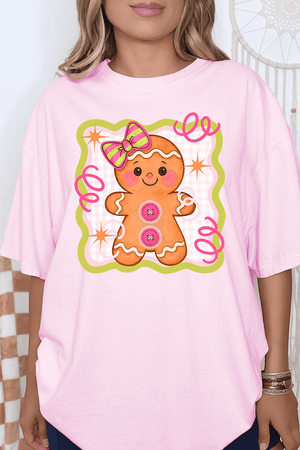 Doodle Gingerbread Comfort Colors Adult Ring - Spun Cotton Tee - Wholesale Accessory Market