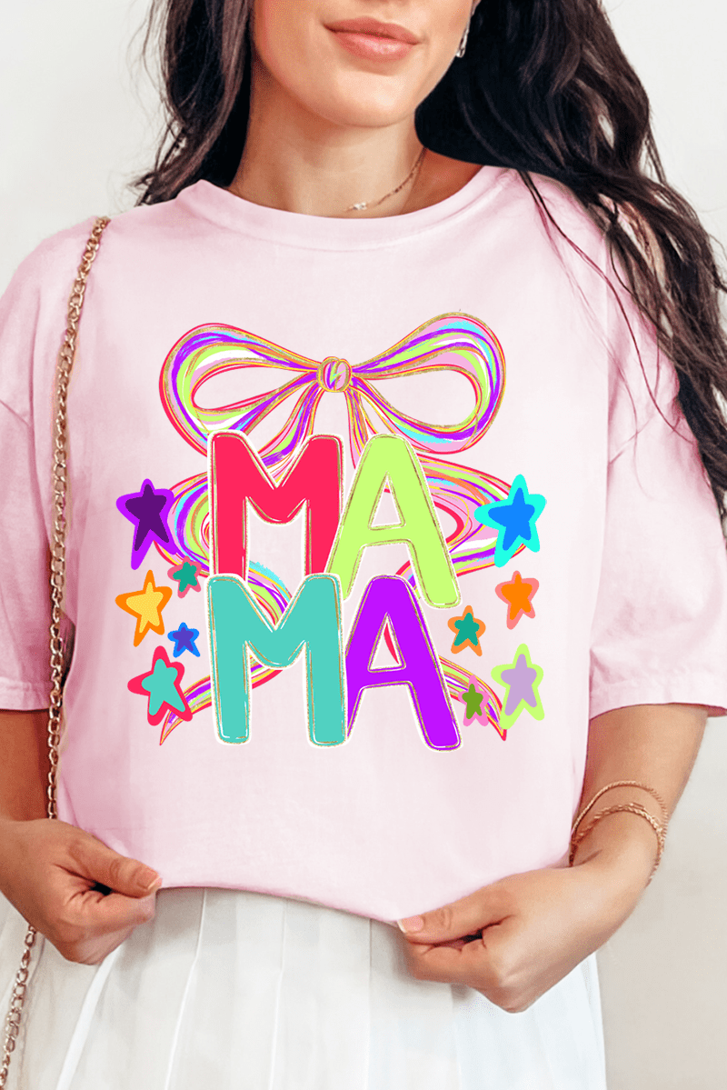 Doodle Stars Mama Comfort Colors Adult Ring - Spun Cotton Tee - Wholesale Accessory Market