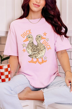 Duck Duck Goose Full Front & Back Design Comfort Colors Adult Ring - Spun Cotton Tee - Wholesale Accessory Market