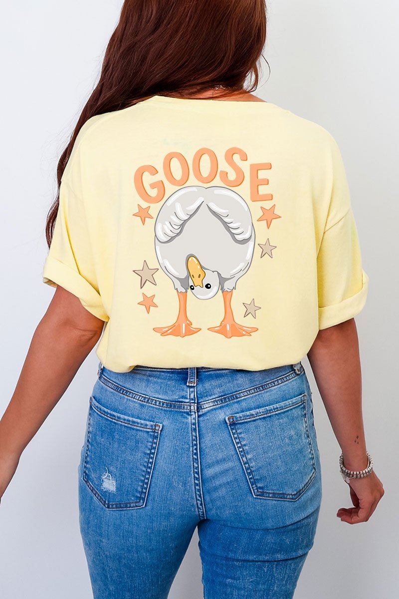 Duck Duck Goose Full Front & Back Design Comfort Colors Adult Ring - Spun Cotton Tee - Wholesale Accessory Market