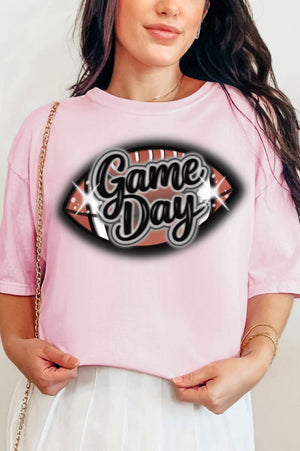 Faux Airbrush Game Day Comfort Colors Adult Ring - Spun Cotton Tee - Wholesale Accessory Market