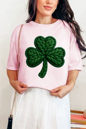 Faux Yarn Clover Comfort Colors Adult Ring - Spun Cotton Tee - Wholesale Accessory Market