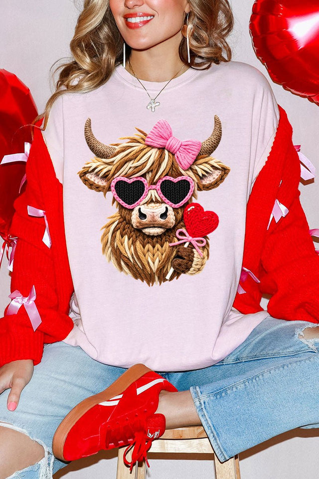 Faux Yarn Highland Romance Comfort Colors Adult Ring - Spun Cotton Tee - Wholesale Accessory Market