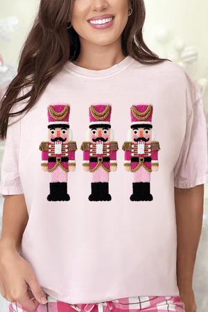 Faux Yarn Holiday Guard Nutcracker Comfort Colors Adult Ring - Spun Cotton Tee - Wholesale Accessory Market