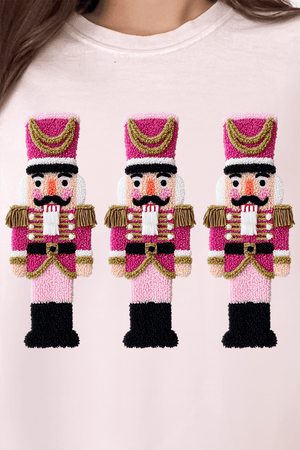 Faux Yarn Holiday Guard Nutcracker Comfort Colors Adult Ring - Spun Cotton Tee - Wholesale Accessory Market