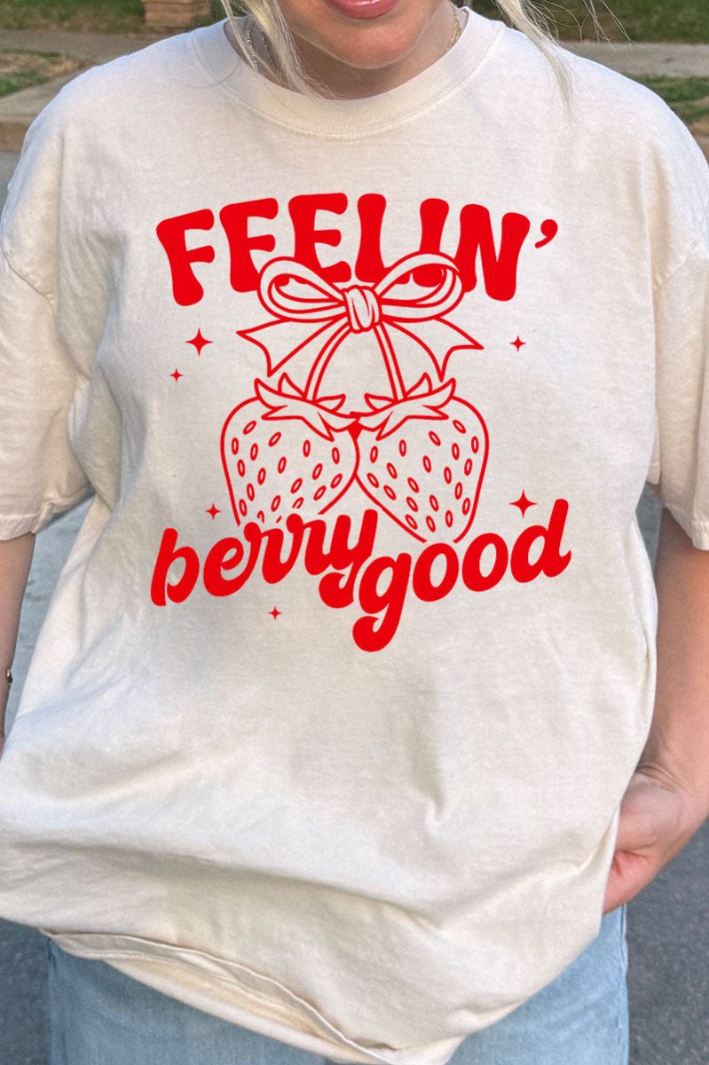 Feelin' Berry Good Comfort Colors Adult Ring - Spun Cotton Tee - Wholesale Accessory Market