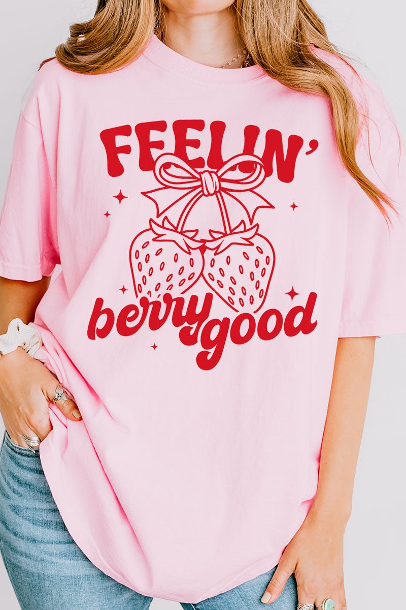 Feelin' Berry Good Comfort Colors Adult Ring - Spun Cotton Tee - Wholesale Accessory Market