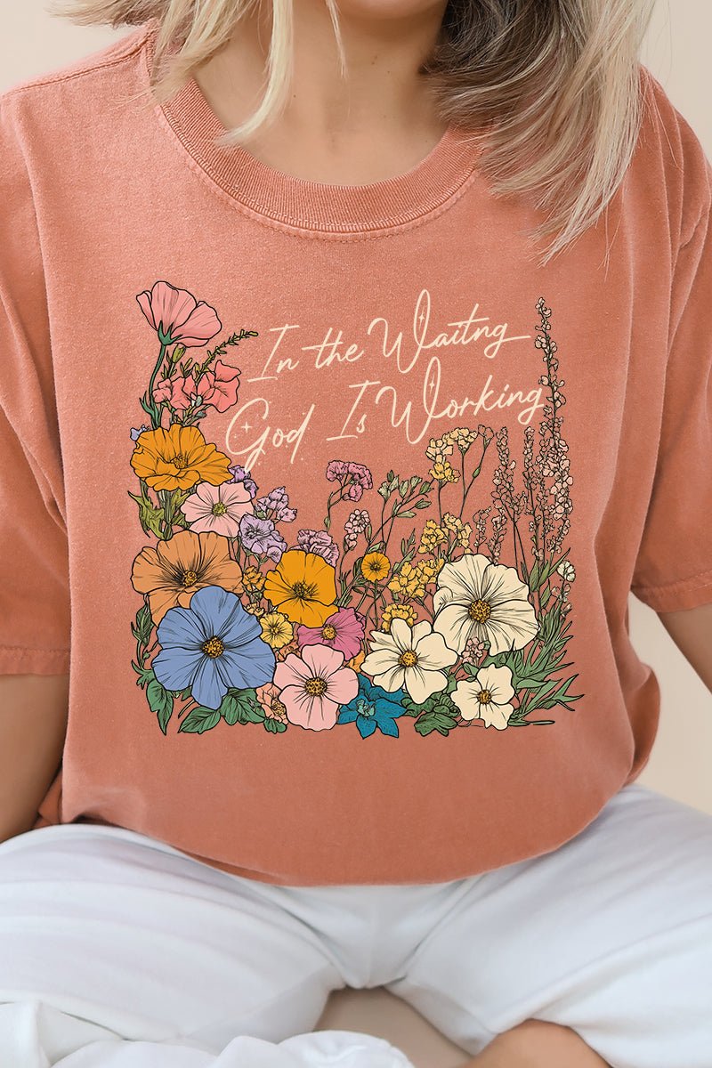 God Is Working Comfort Colors Adult Ring - Spun Cotton Tee - Wholesale Accessory Market