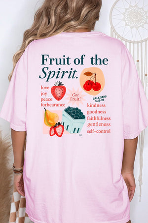 Got Fruit? Fruit Of The Spirit Front & Back Design Comfort Colors Adult Ring - Spun Cotton Tee - Wholesale Accessory Market