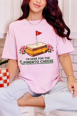 Here For The Pimento Cheese Comfort Colors Adult Ring - Spun Cotton Tee - Wholesale Accessory Market