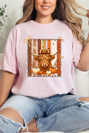 Highland In Autumn Comfort Colors Adult Ring-Spun Cotton Tee - Wholesale Accessory Market