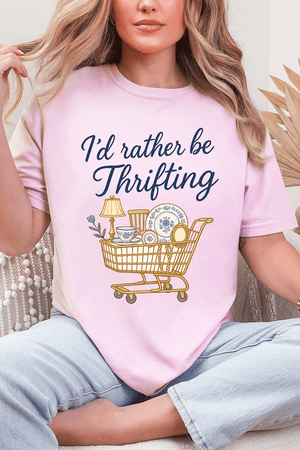 I'd Rather Be Thrifting Comfort Colors Adult Ring - Spun Cotton Tee - Wholesale Accessory Market